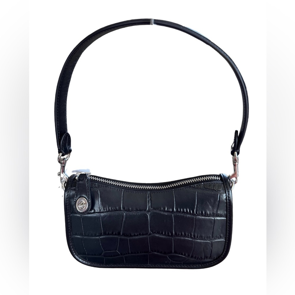 COACH Swinger Bag 20 in Crocodile Embossed Leather